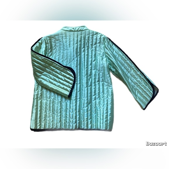 Vintage Minty Green Quilted Jacket size Medium - Picture 2 of 5
